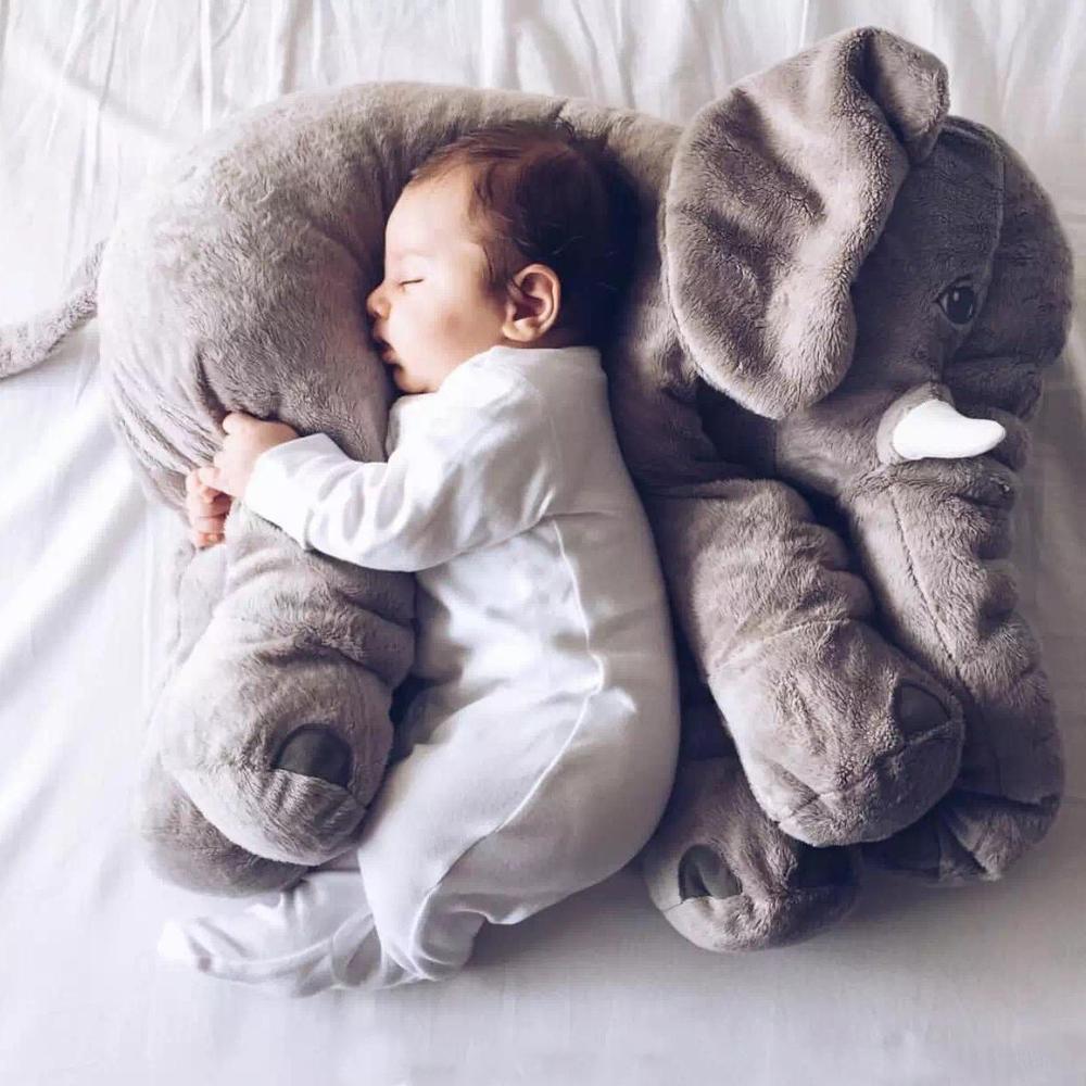 sweet and rosy 40cm gray giant elephant plush toy baby pillow 4869158240317