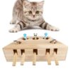 cat toy chase mouse solid wooden interac main 0