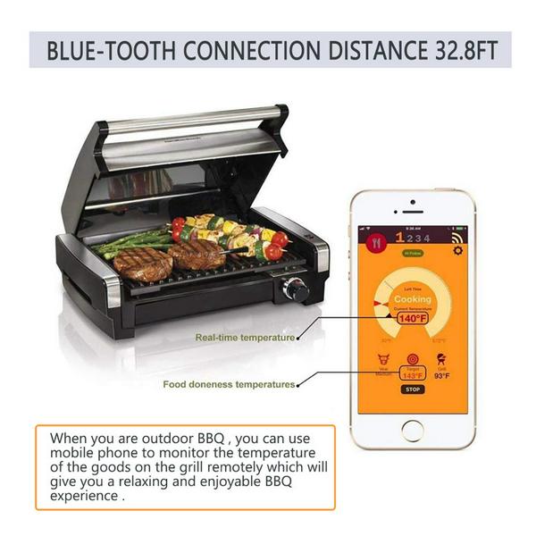 Meat Thermometer Wireless Digital Bluetooth – Geniwo