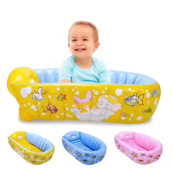 Baby Inflatable Bath Tub PVC Tubs Shower Set Geniwo